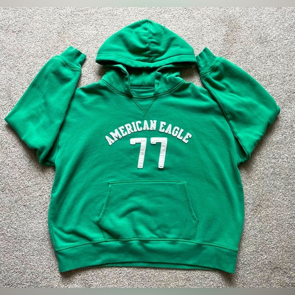 American Eagle Vintage Green Hoodie - Picture 1 of 1